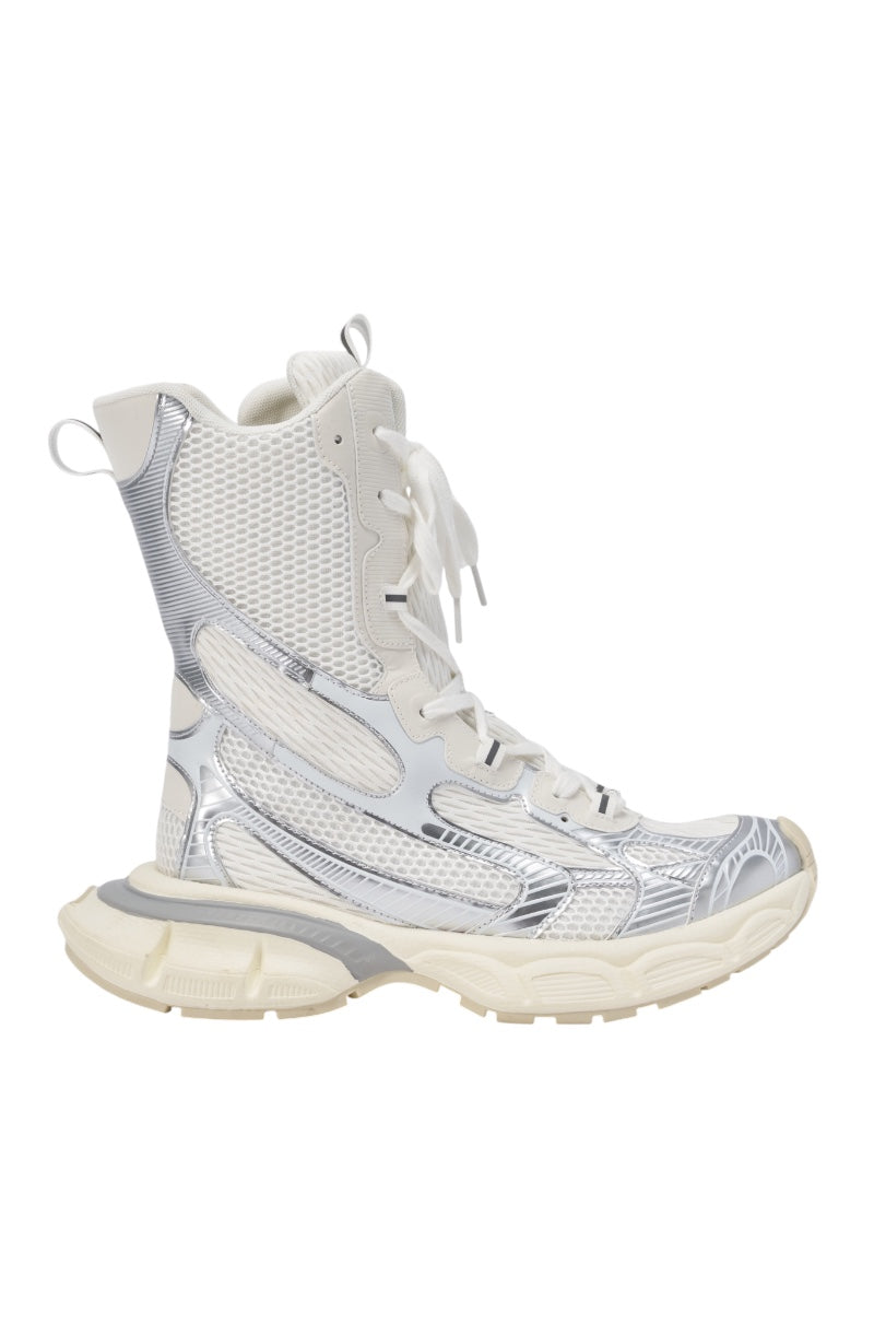 AZALEA WANG YVONNE WHITE LACE UP SNEAKER