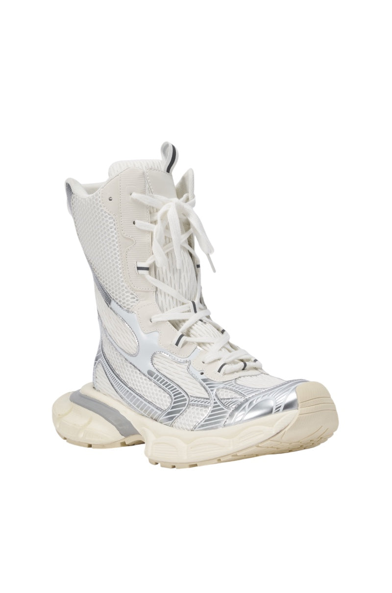 AZALEA WANG YVONNE WHITE LACE UP SNEAKER
