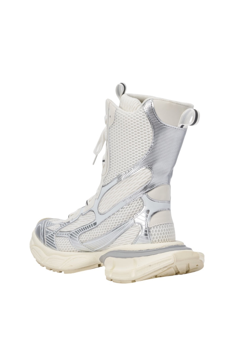 AZALEA WANG YVONNE WHITE LACE UP SNEAKER