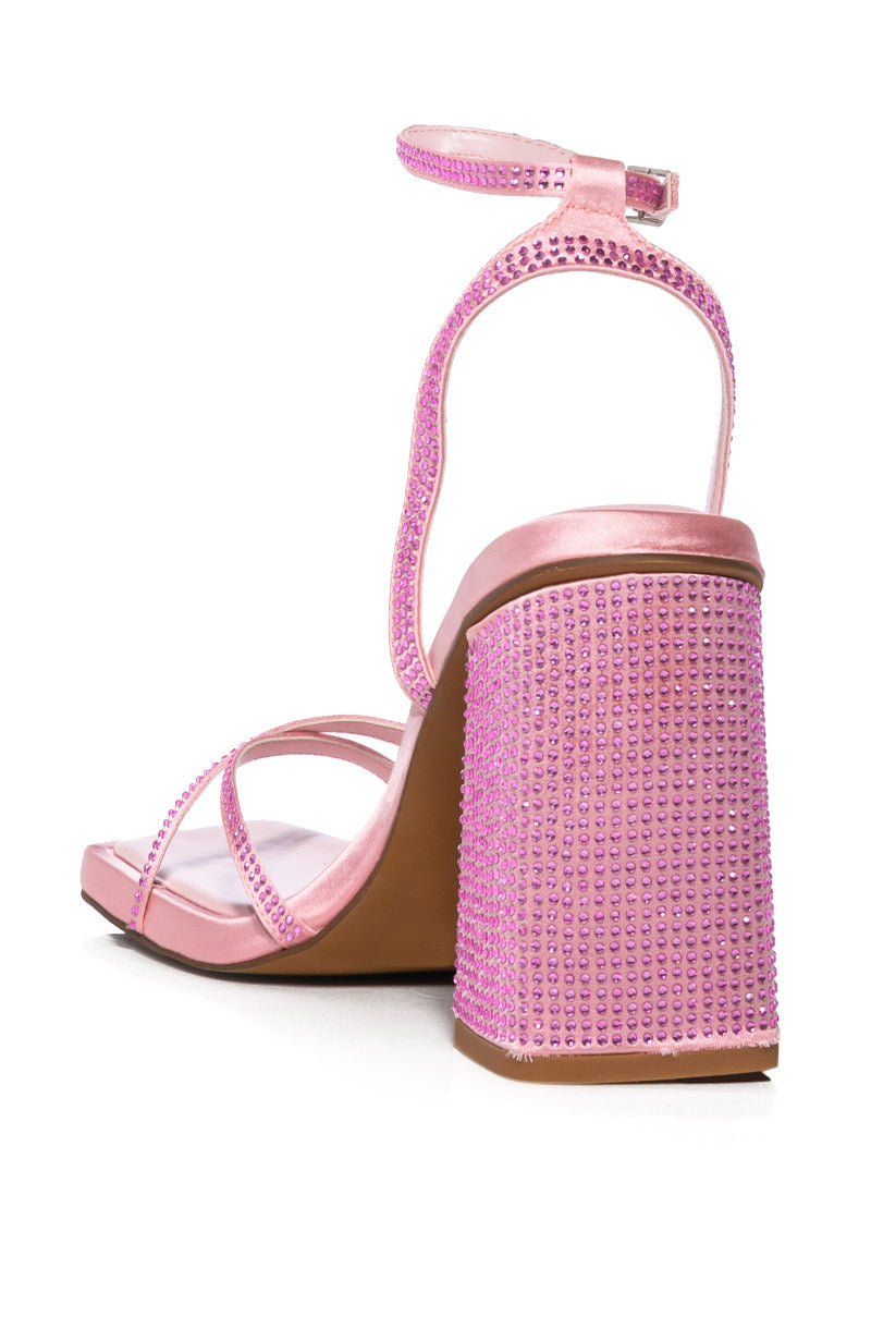 AZALEA WANG EMBELLISHED SANDAL IN PINK