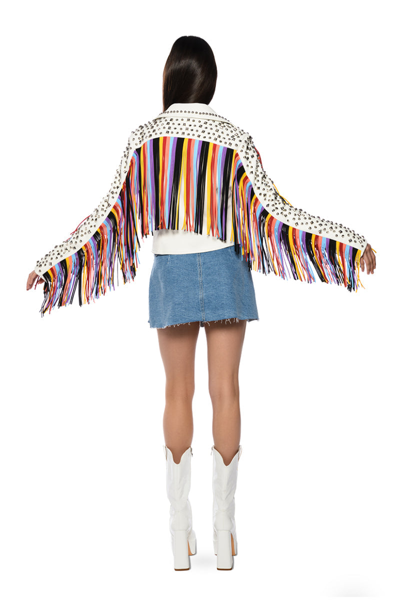 FREE RIDER FRINGE MOTO JACKET