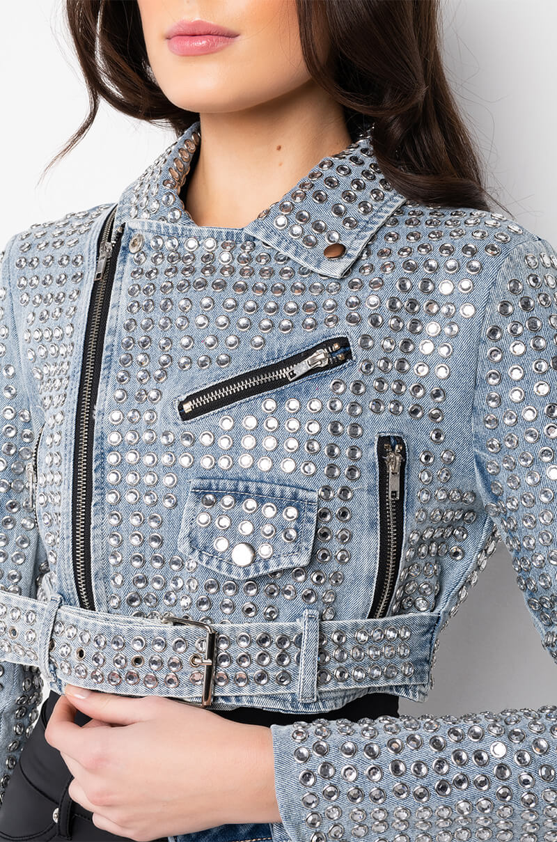 GAZETTE DENIM 3000 STUD JACKET