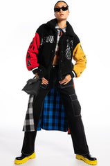 SOLO BEAR TEDDY VARSITY JACKET