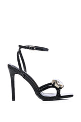 AZALEA WANG QUELLA BLACK STILETTO SANDAL