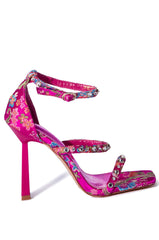 AZALEA WANG GABRIELLA STILETTO SANDAL IN PINK