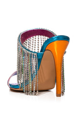 AZALEA WANG ZENNI MULTI DIAMOND DRAPE SANDAL