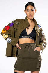 BACK TO BASICS SCUBA CARGO MINI SKIRT