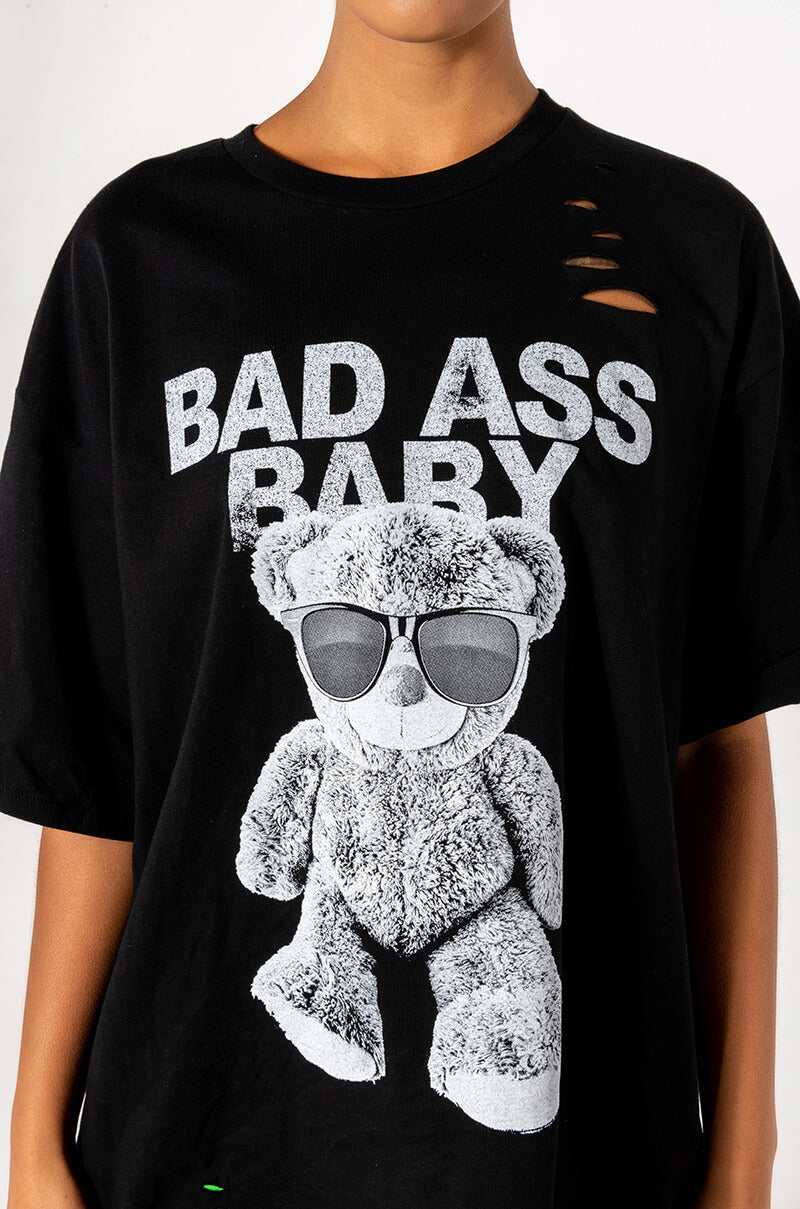 BAD ASS ABY CREW NECK TSHIRT