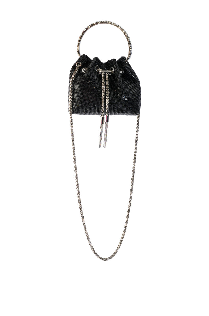 BAD HABIT EMBELLISHED BUCKET BAG