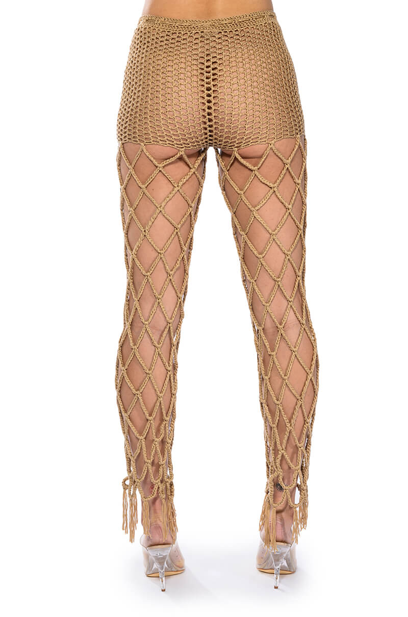 BEACHY KEEN KNIT CUTOUT PANTS