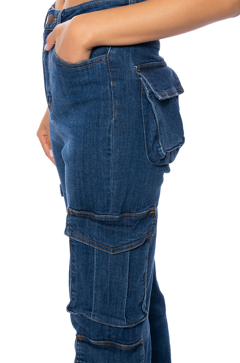 BON SOIR STRAIGHT CARGO JEANS