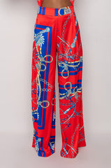CAPRI SATIN WIDE LEG PANT