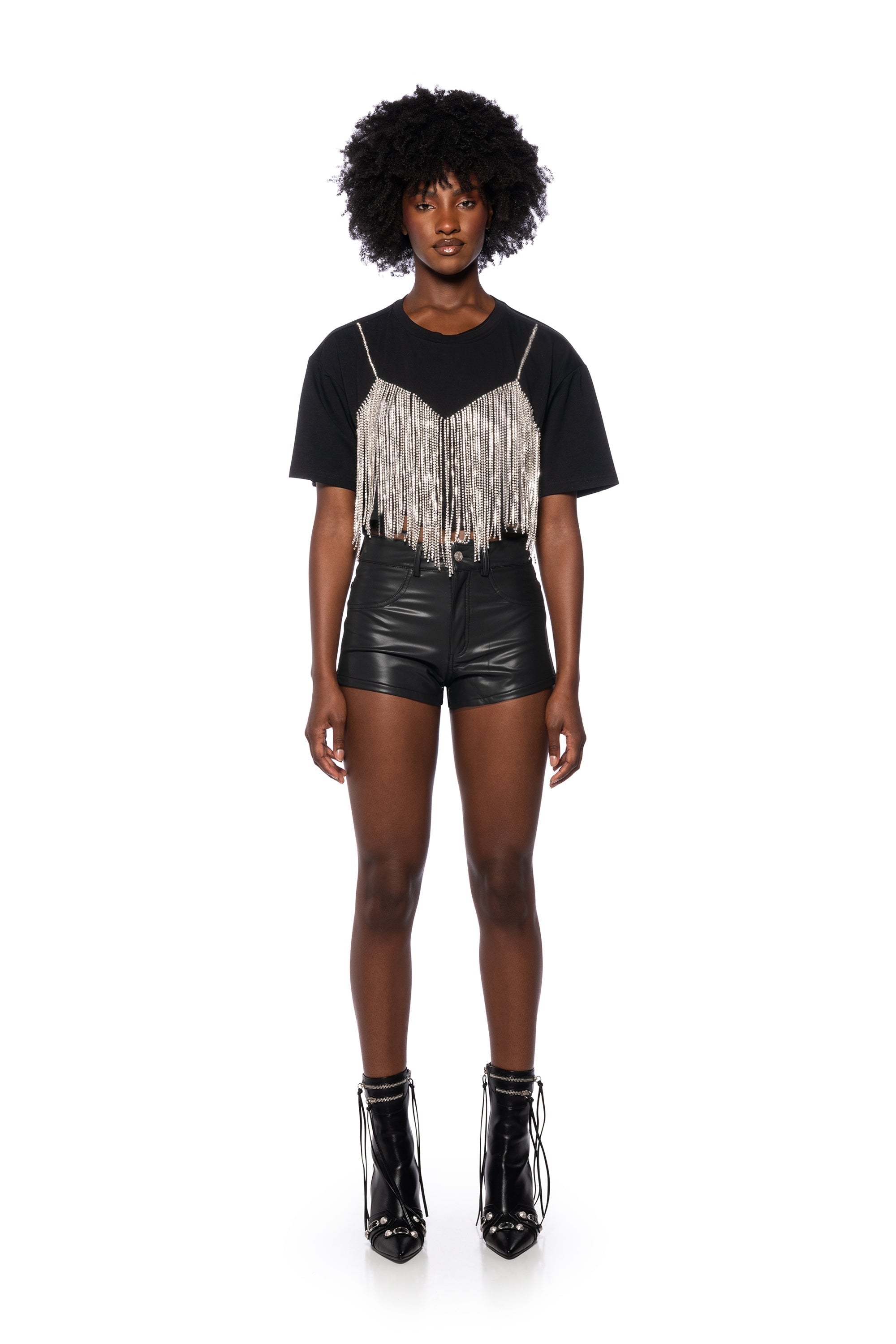CHROME DANCER RHINESTONE T-SHIRT