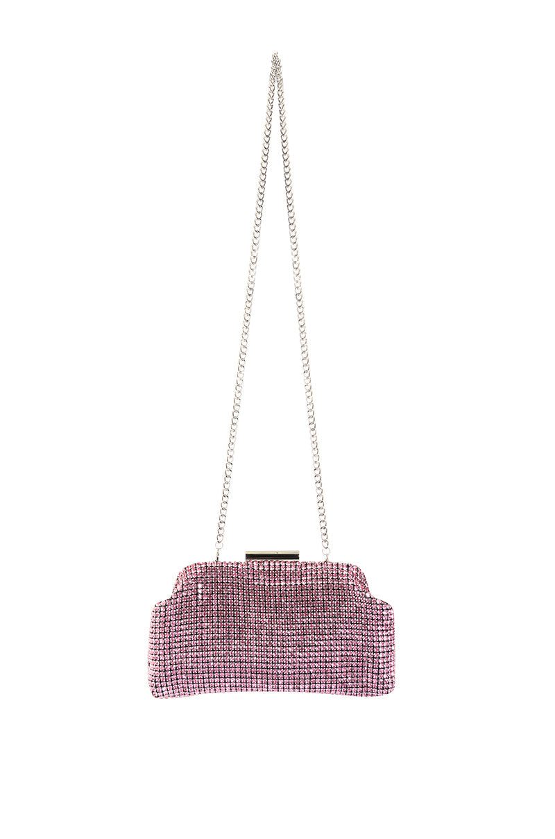 RONA PINK EMBELLISHED CLUTCH