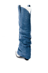 CONNECTION WESTERN DENIM BOOT