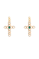 CROSS MY HEART EARRING