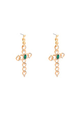 CROSS MY HEART EARRING