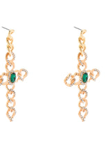 CROSS MY HEART EARRING