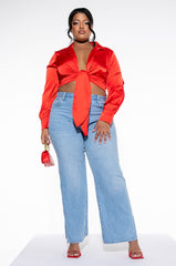 DAD JEANS WITH SIDE SLIT