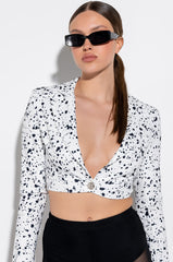 DALMATION CROP BLAZER