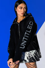 DEEP END OVERSIZED KNIT DETAILED SWEATSHIRT