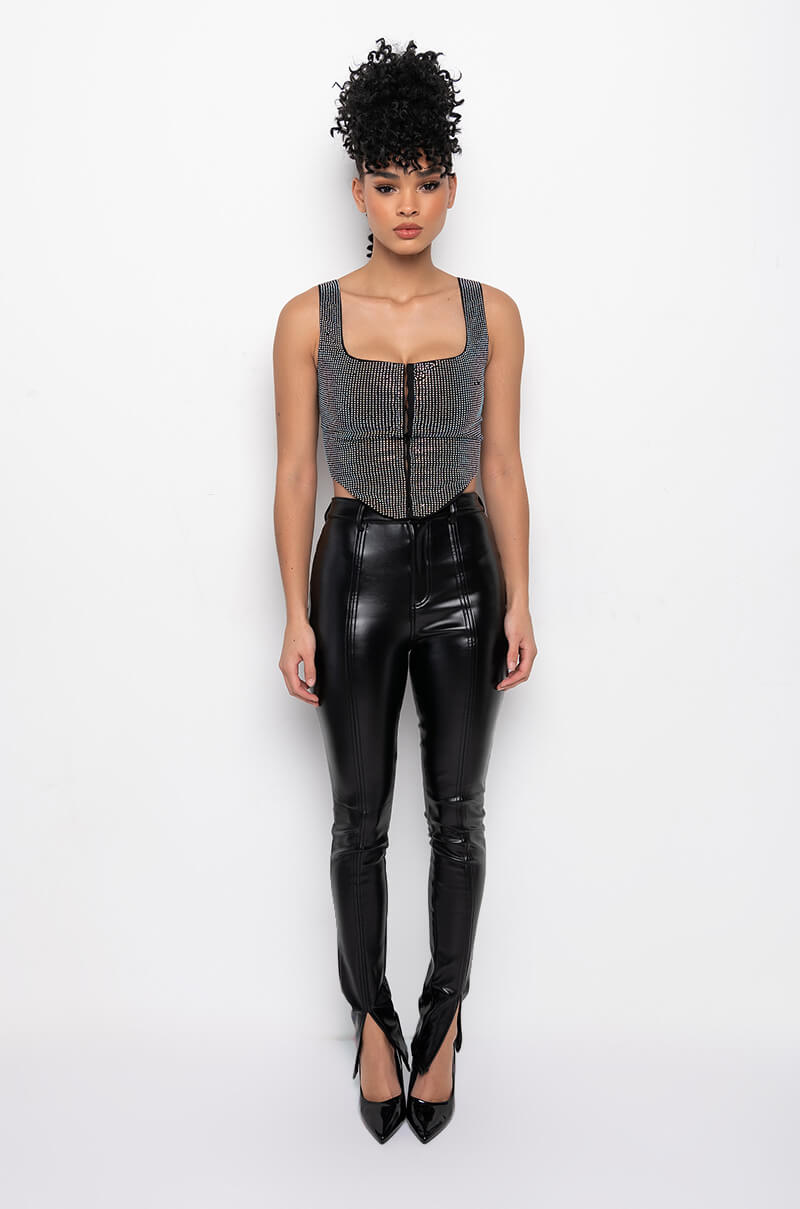 DIAMOND BALL RHINESTONE CORSET