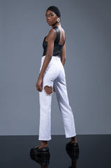 DIAMOND HEART WIDE LEG JEANS