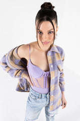 DOWN FOR YOU OVERSIZED FLANNEL