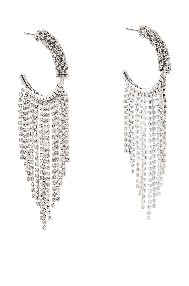 DRIPPING HOOP IN SILVER