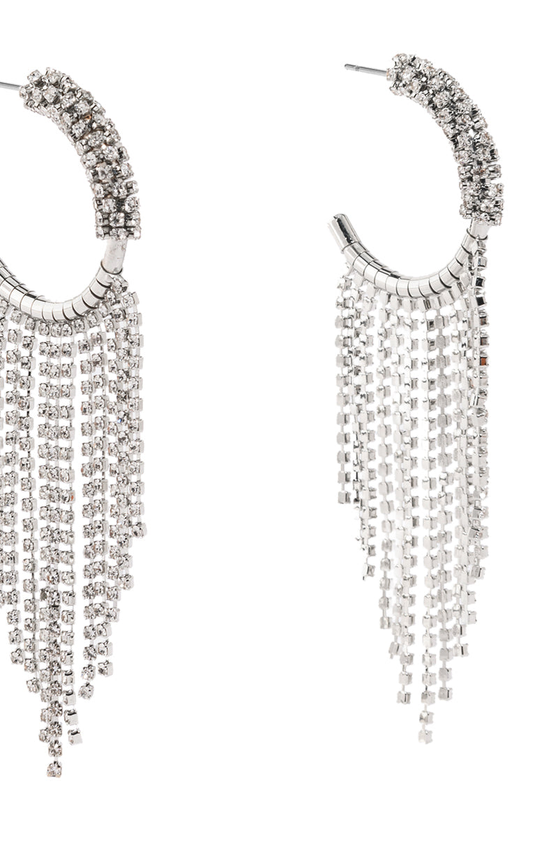 DRIPPING HOOP IN SILVER