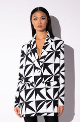 ESCAPE PRINTED BLAZER DRESS