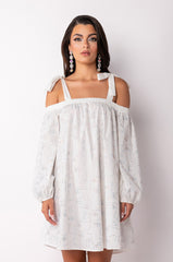 FACE IT OFF THE SHOULDER DRESS