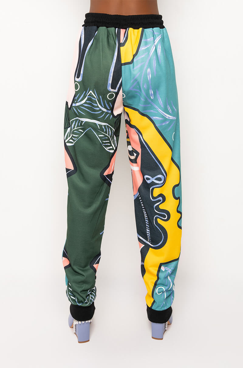 FACE TO FACE PRINTED JOGGERS