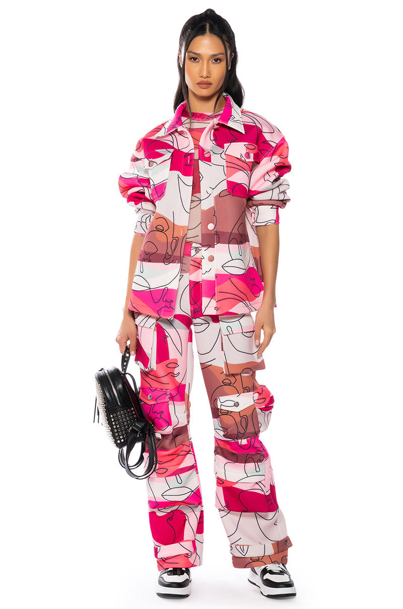 FACES SCUBA PRINTED CARGO JOGGER