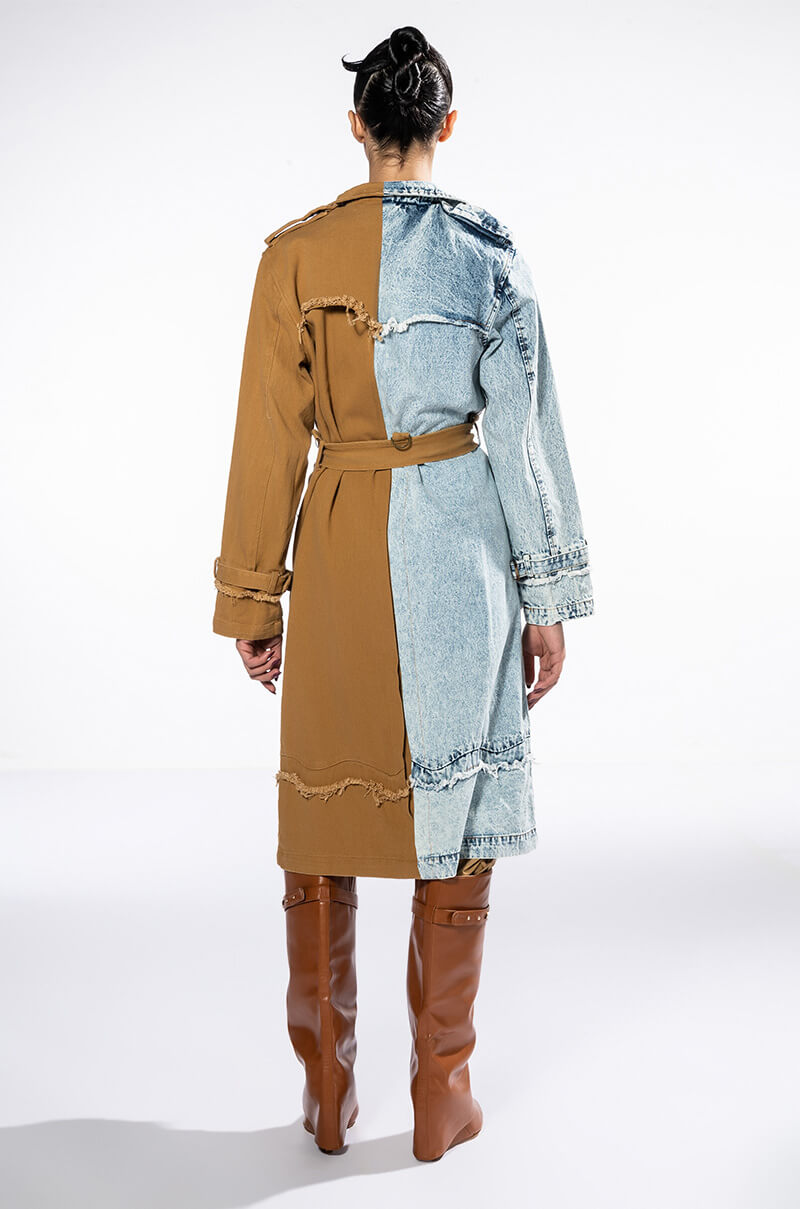 HALF DENIM HALF TRENCH