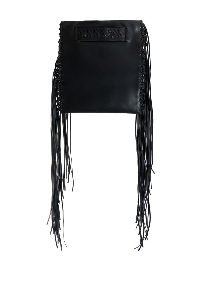 FINER THINGS FRINGE CLUTCH