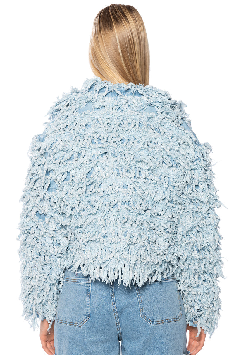 FIRST CLASS FRINGE DENIM JACKET