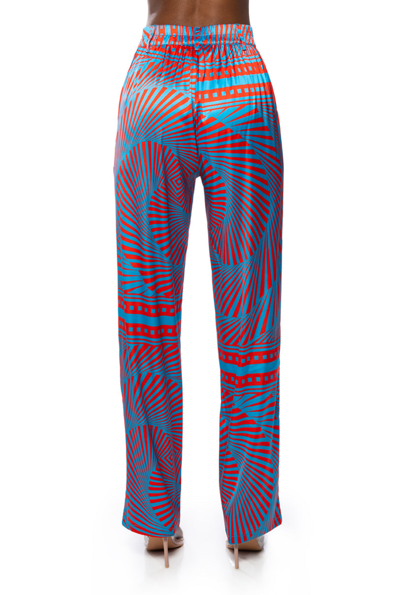 FREYA SATIN PRINTED JOGGER