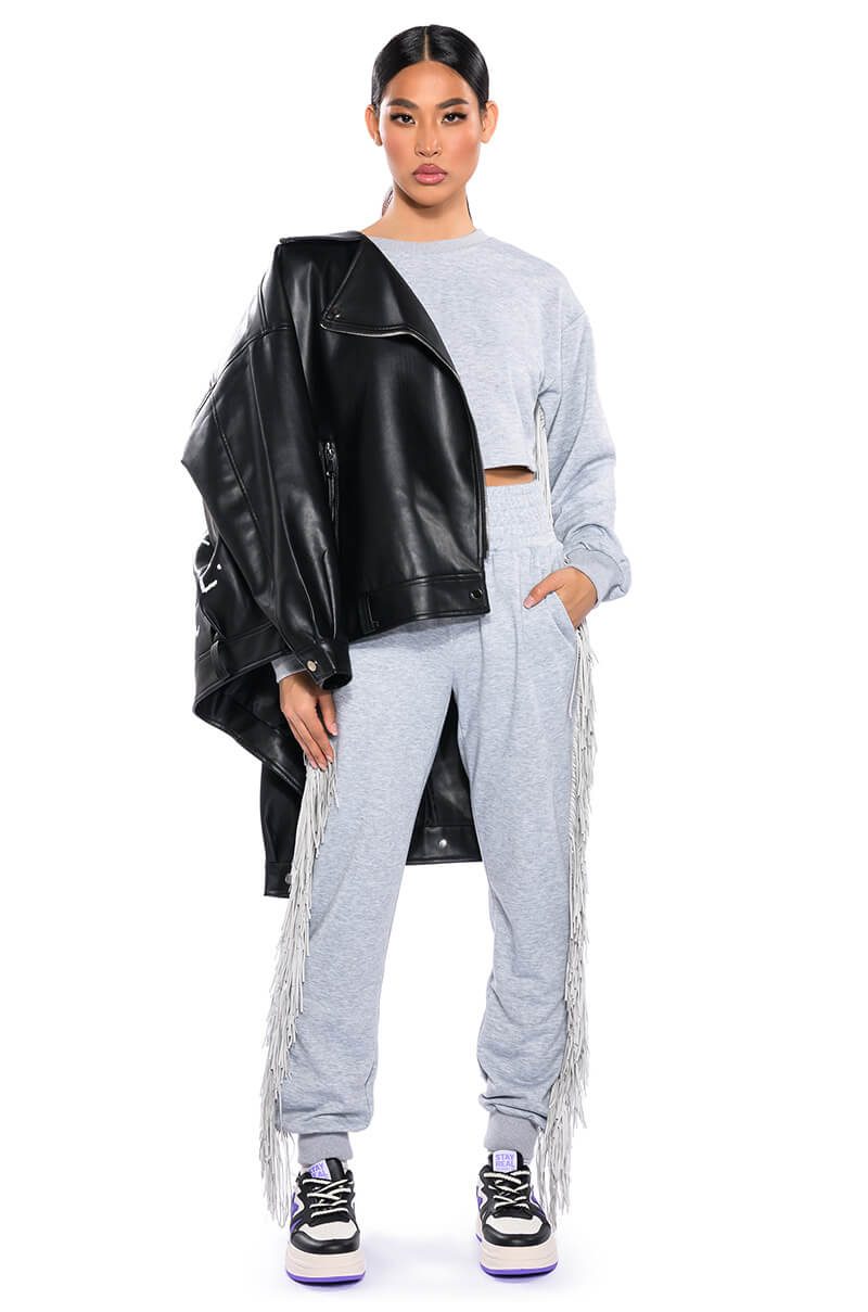 FRINGE ALL THE WAY SWEATSHIRT