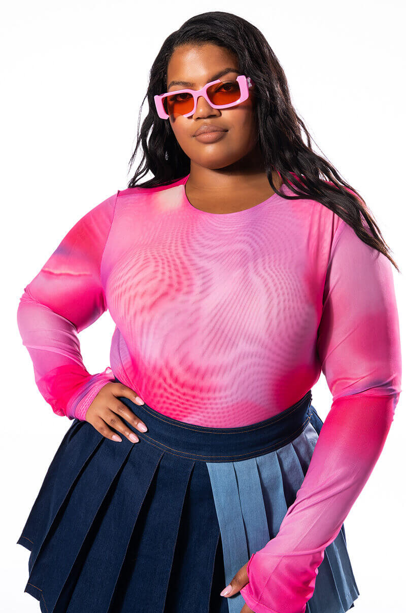 IRIS LONG SLEEVE MESH BODYSUIT