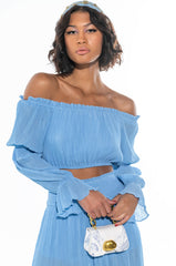 IT WAS FUN CROP BLOUSE