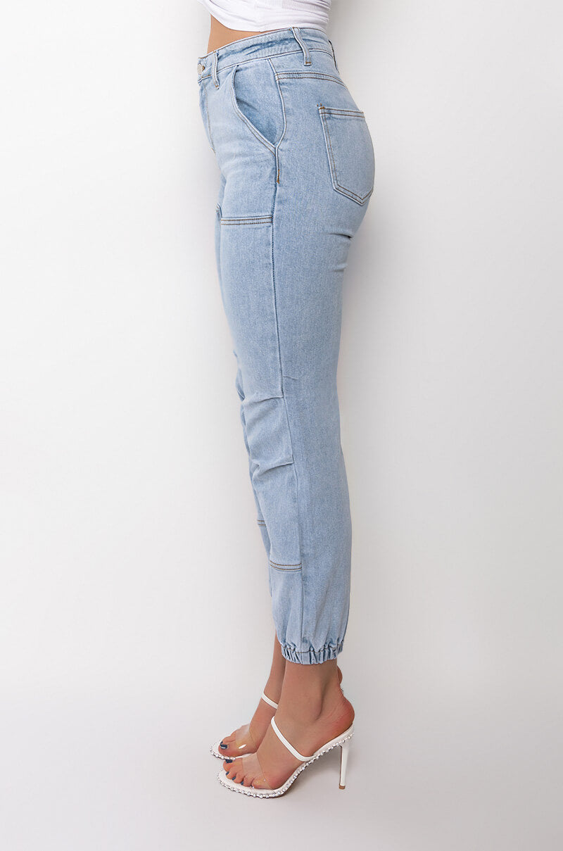 LEAH RELAXED FIT DENIM JOGGER