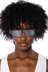 JET LIFE SHIELD SUNNIES IN SILVER