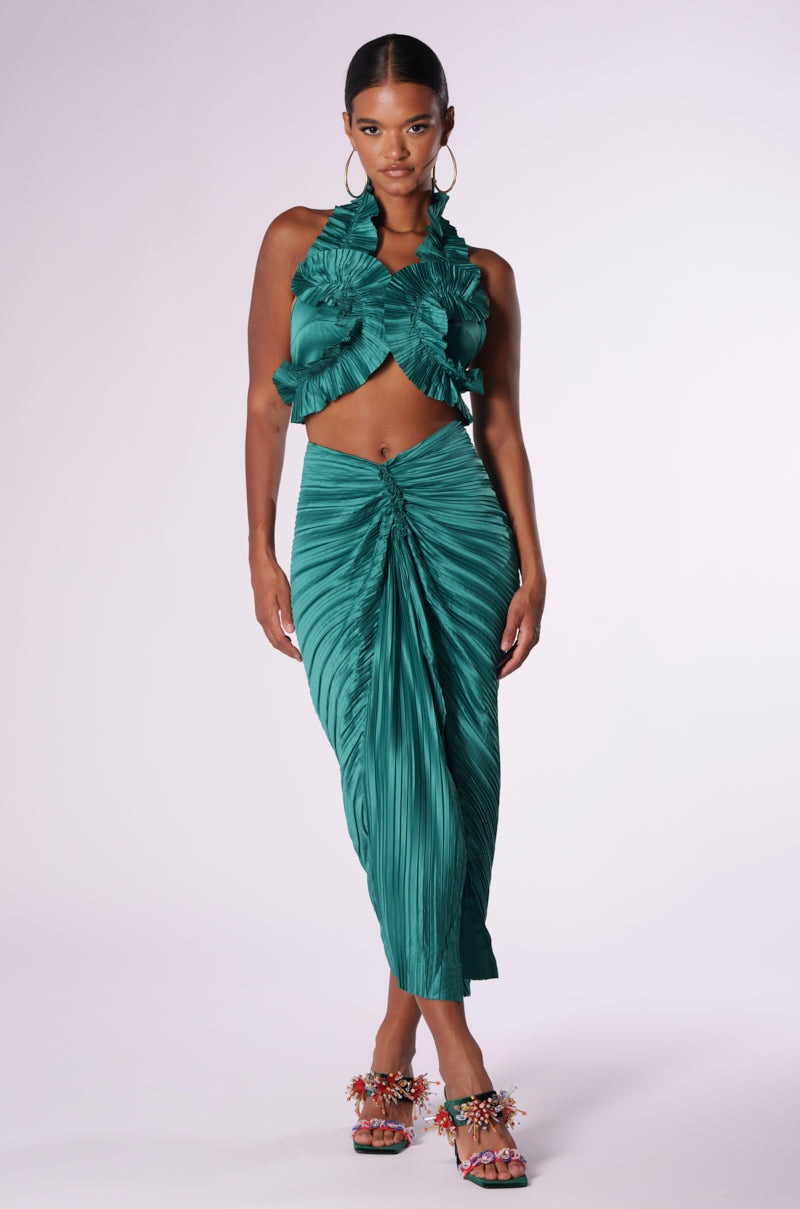 JUST A GIRL RUCHED BRALETTE TOP