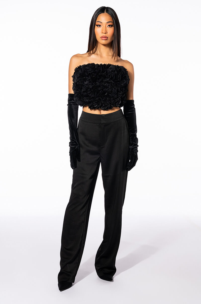 KEEP YOU WAITING HIGH RISE STRAIGHT LEG TROUSER