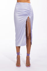 KEEPING IT CLASSY SATIN MIDI SKIRT
