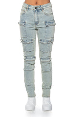 KYLIE STRETCHY SKINNY JEANS MID RISE