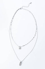 LIP LOCKED LAYERED NECKLACE