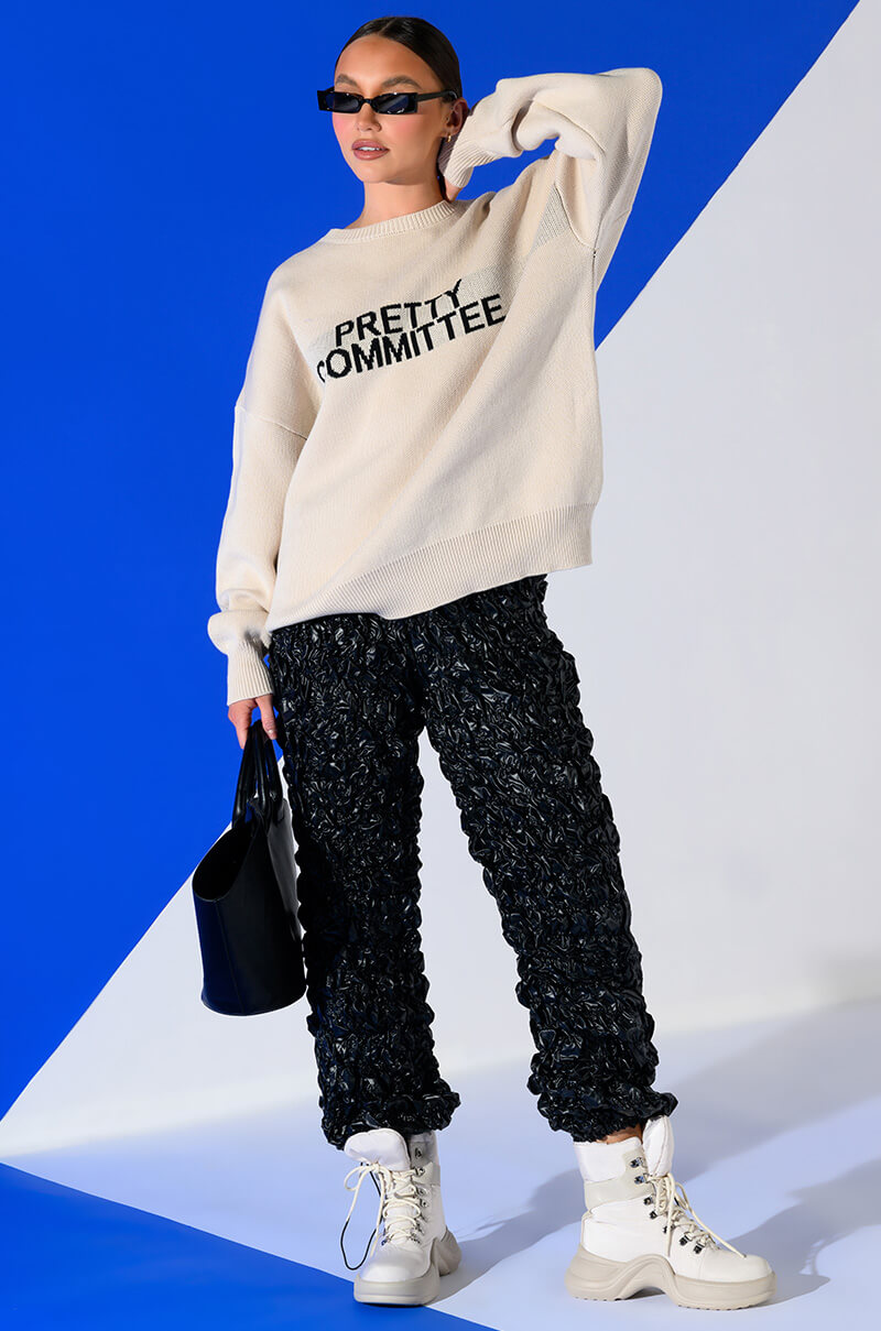 LOSE CONTROL TEXTURED PANTS