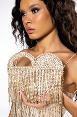 LOVER LOVER GOLD DRIPPY HEART BAG